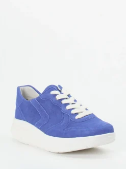 Semler – Chunky Sneaker aus Veloursleder Blau