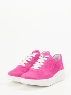 Semler – Chunky Sneaker aus Veloursleder Pink