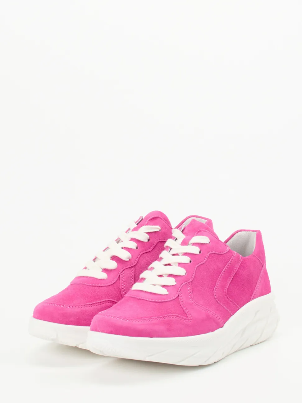 Semler – Chunky Sneaker aus Veloursleder Pink