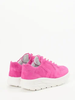 Semler – Chunky Sneaker aus Veloursleder Pink