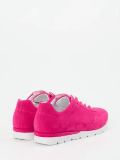 Semler – Damen-Sneaker aus Veloursleder pink