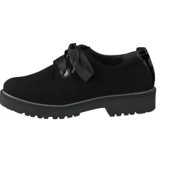 Semler – Derby-Schnürschuh aus Veloursleder Schwarz