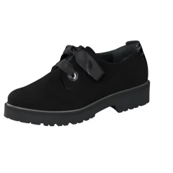 Semler – Derby-Schnürschuh aus Veloursleder Schwarz