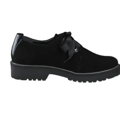 Semler – Derby-Schnürschuh aus Veloursleder Schwarz