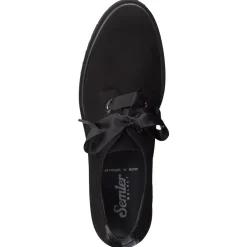 Semler – Derby-Schnürschuh aus Veloursleder Schwarz