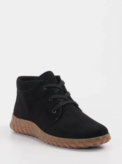 Semler – Desert Boots aus Veloursleder Schwarz