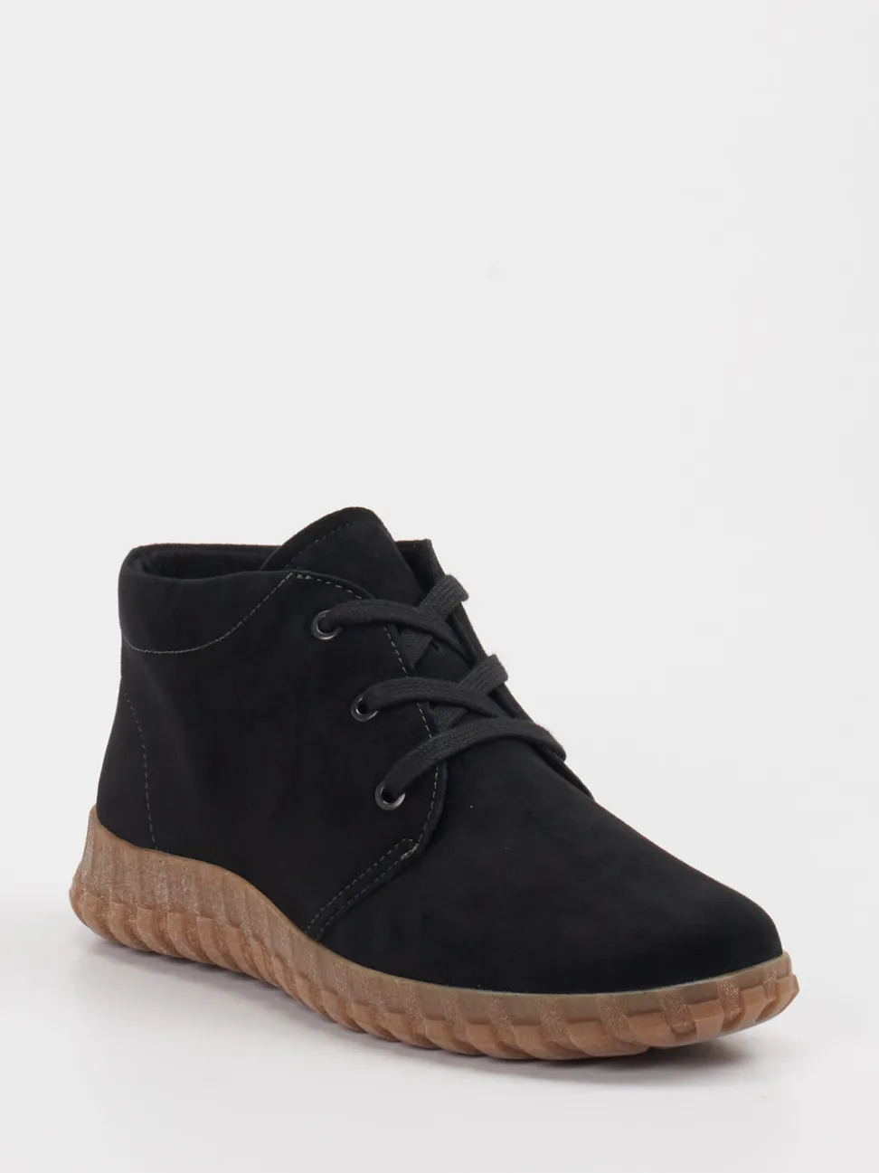 Semler – Desert Boots aus Veloursleder Schwarz