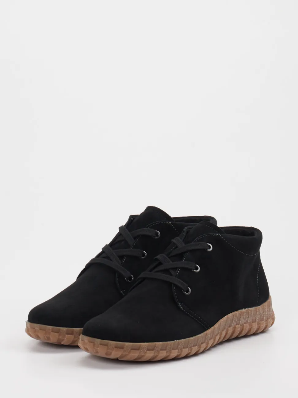 Semler – Desert Boots aus Veloursleder Schwarz