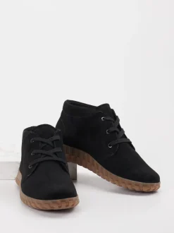 Semler – Desert Boots aus Veloursleder Schwarz