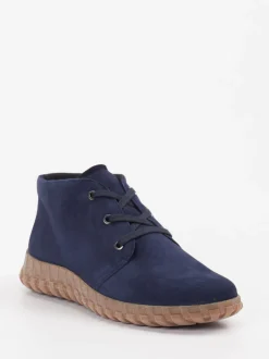 Semler – Desert Boots aus Veloursleder dunkelblau