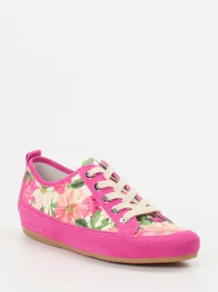 Semler – Freizeitsneaker aus Veloursleder pink