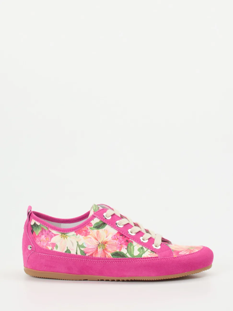 Semler – Freizeitsneaker aus Veloursleder pink
