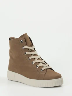 Semler – High-Top Sneaker aus Nubukleder Braun