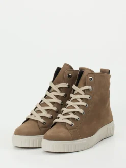 Semler – High-Top Sneaker aus Nubukleder Braun