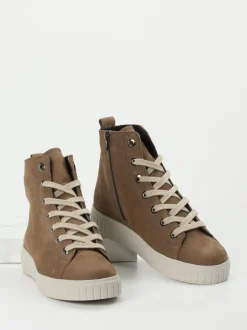 Semler – High-Top Sneaker aus Nubukleder Braun