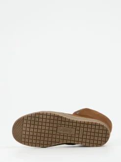 Semler – Keilstiefelette aus Veloursleder Braun