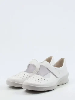 Semler – Klettballerinas aus Kalbleder in Offwhite