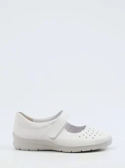 Semler – Klettballerinas aus Kalbleder in Offwhite