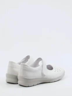 Semler – Klettballerinas aus Kalbleder in Offwhite