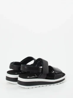Semler – Klettsandalette aus Kalbleder Schwarz