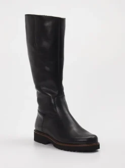 Semler – Kniehohe Stiefel aus Kalbleder schwarz
