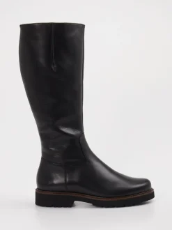Semler – Kniehohe Stiefel aus Kalbleder schwarz