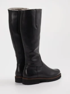 Semler – Kniehohe Stiefel aus Kalbleder schwarz
