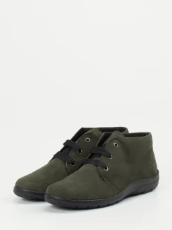 Semler – Komfort-Bootie aus Veloursleder olivgrün