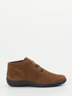 Semler – Komfort-Bootie aus Veloursleder braun