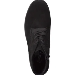 Semler – Komfort-Boots aus Veloursleder schwarz
