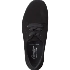 Semler – Komfort-Halbschuh aus Veloursleder schwarz