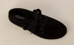 Semler – Komfort-Knöchelschuh aus Veloursleder schwarz