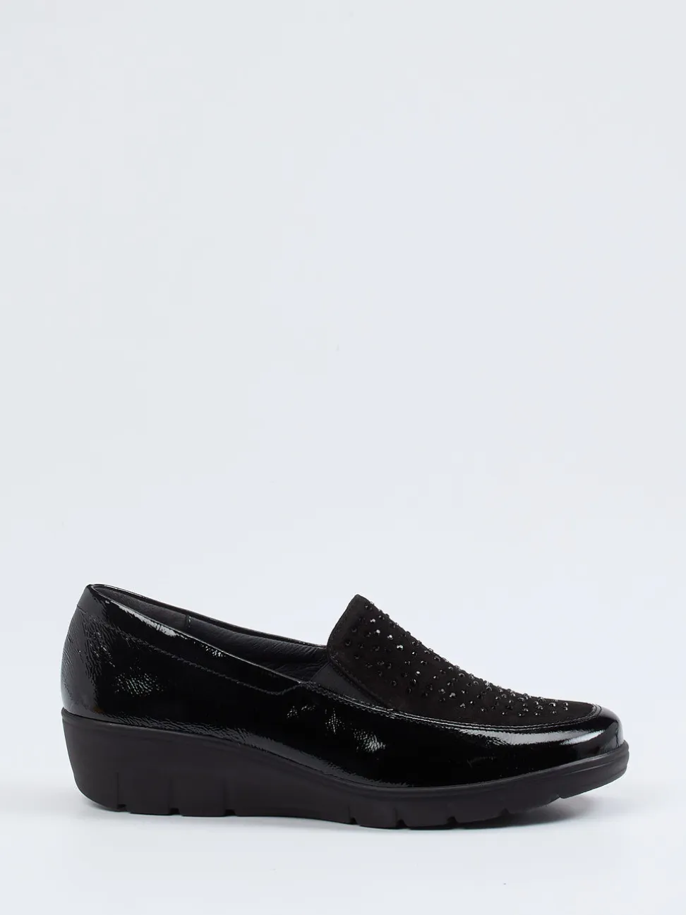 Semler – Komfort-Loafer aus Lackleder schwarz