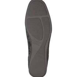 Semler – Komfort-Loafer aus Metallicleder silbergrau