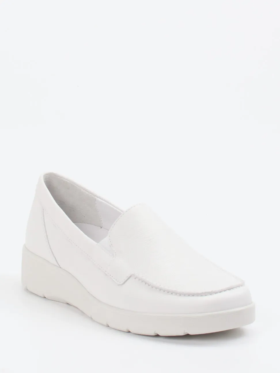 Semler – Komfort-Loafer aus Kalbleder Offwhite