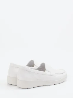Semler – Komfort-Loafer aus Kalbleder Offwhite