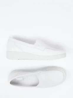 Semler – Komfort-Loafer aus Kalbleder Offwhite