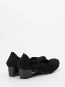 Semler – Komfort-Pumps aus Veloursleder schwarz