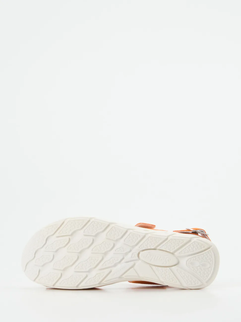 Semler – Komfortsandale aus Veloursleder orange