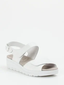 Semler – Komfortsandalen aus Kalbleder Weiß