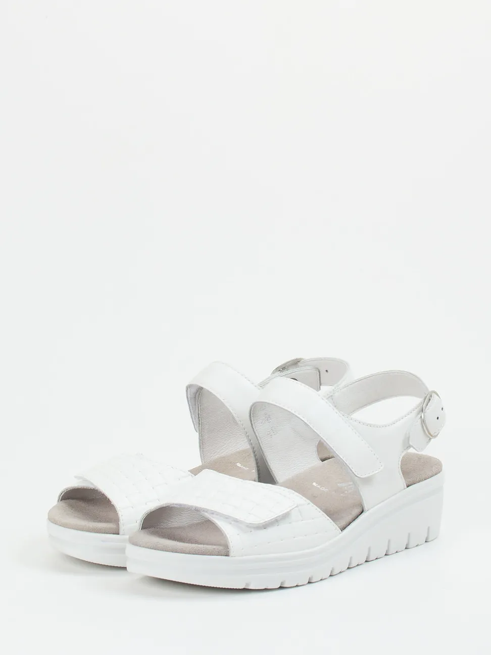 Semler – Komfortsandalen aus Kalbleder Weiß