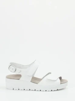 Semler – Komfortsandalen aus Kalbleder Weiß