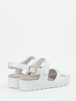 Semler – Komfortsandalen aus Kalbleder Weiß