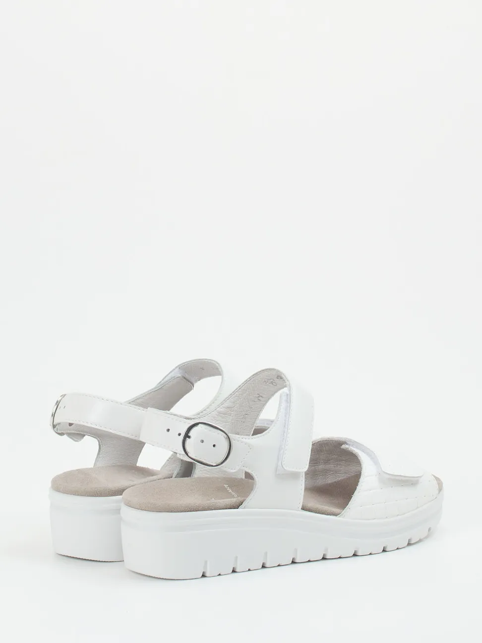 Semler – Komfortsandalen aus Kalbleder Weiß
