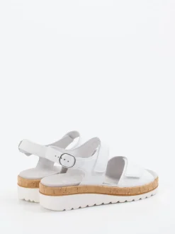 Semler – Komfort-Sandalen aus Kalbleder weiß