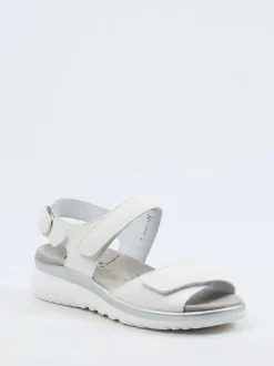 Semler – Komfortsandalen aus Kalbleder weiß
