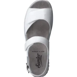 Semler – Komfortsandalen aus Kalbleder weiß