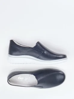 Semler – Komfort-Slipper aus Hirschleder blau