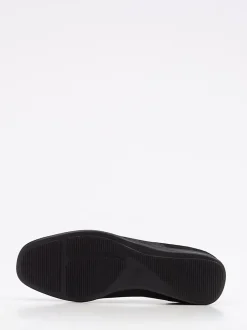 Semler – Komfort-Slipper aus Veloursleder schwarz