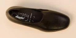 Semler – Komfort-Slipper aus Kalbleder schwarz